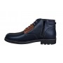 Ghete barbati casual, din piele naturala, cu siret, imblanite, bleumarin, GKR Imperium - GKR65BL